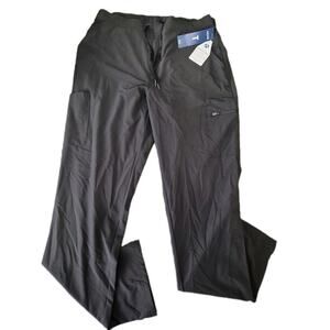 ADAR Addition Collection Black Scrub Pant Women XL Tall Moisture Wicking Medical